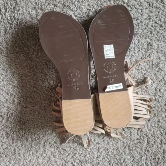 1 Left! BOHO LEATHER SANDALS - Picture 3 of 5